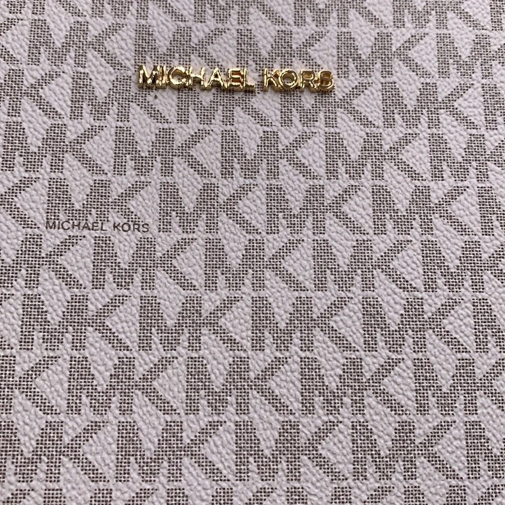 MICHAEL KORS JET SET TRAVEL LARGE MESSENGER LIGHT CREAM MULTI